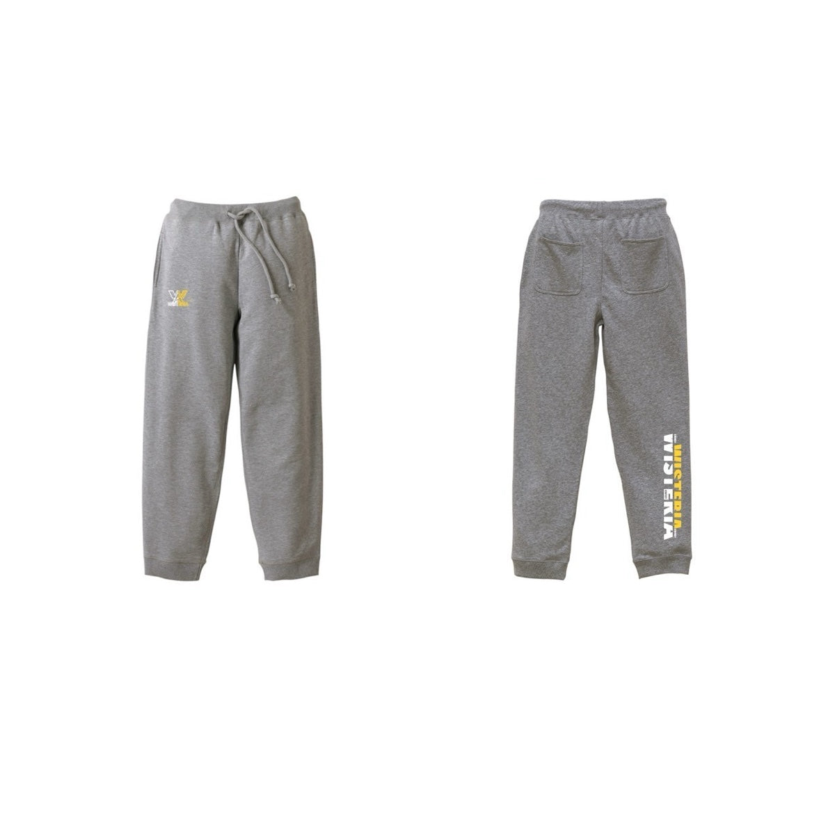 WISTERIA スウェットパンツ ホワイト/イエロー