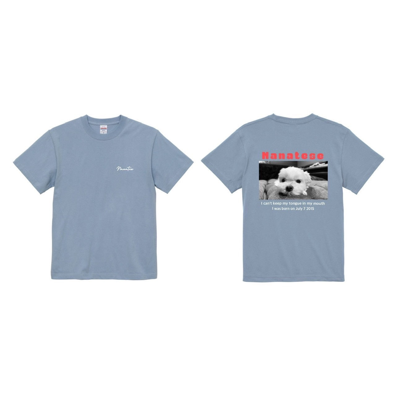 Nanatese TシャツA(モノクロ)