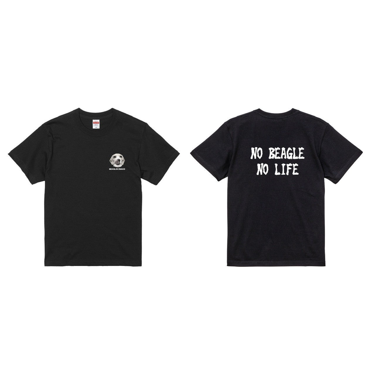 NO BEAGLE NO LIFE Tシャツ
