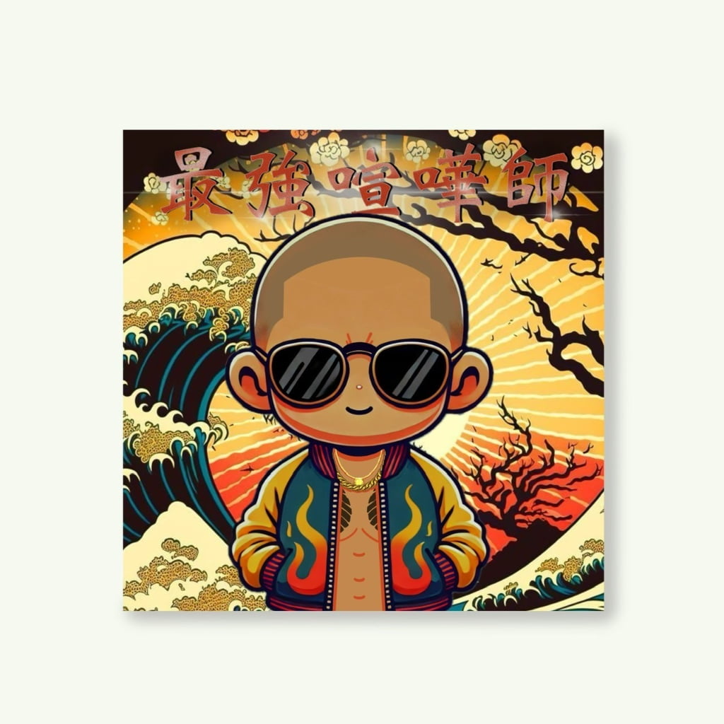 最強喧嘩師イラスト ステッカー – GoodsFy