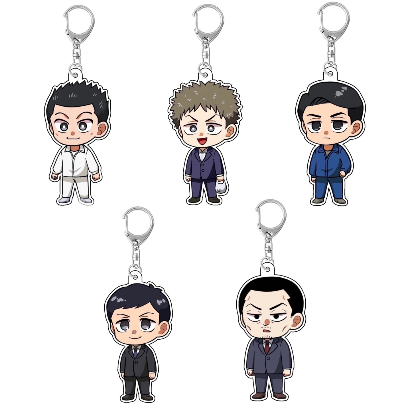 アクキー5種(今川組)牧村/野口/小塚/ヒロ/カジ