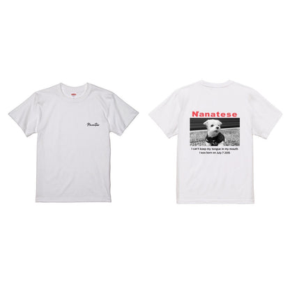 Nanatese TシャツB(モノクロ)