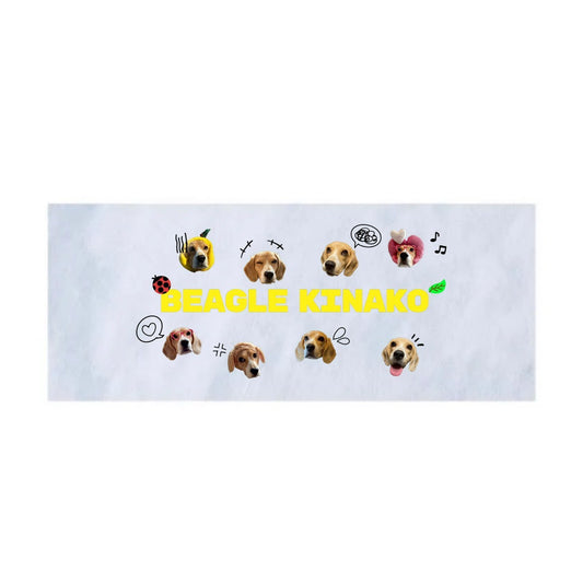 きなこフェイスタオル