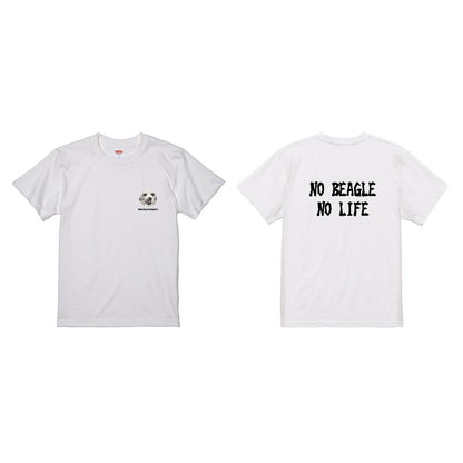 NO BEAGLE NO LIFE Tシャツ