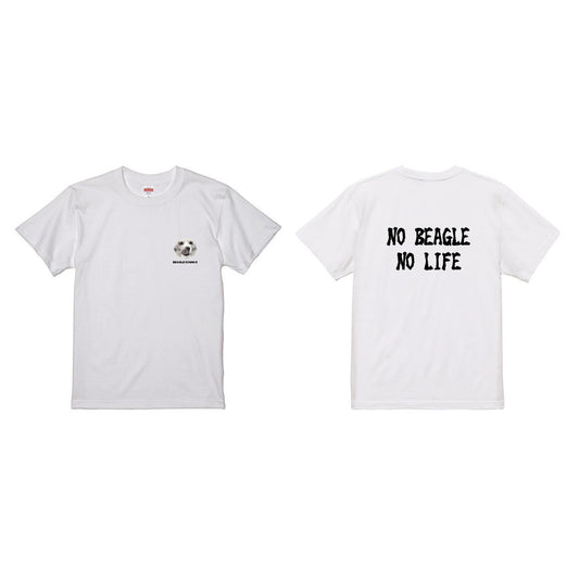 NO BEAGLE NO LIFE Tシャツ