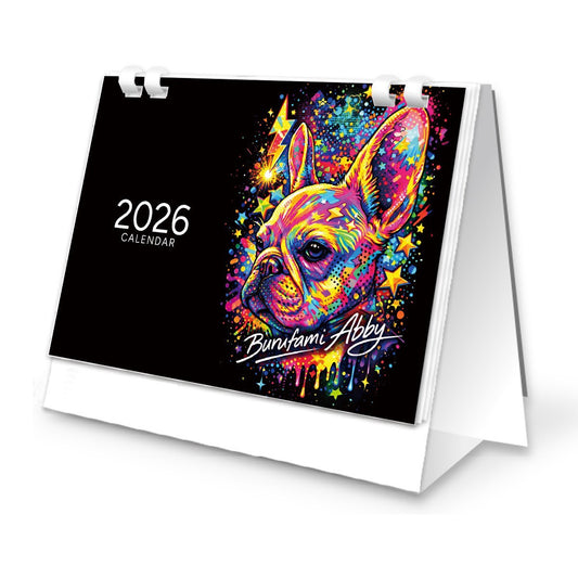 ぶるふぁみのアビー 2026卓上カレンダー