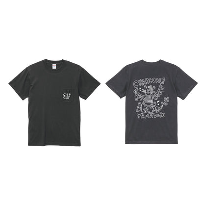 チャコールF ポケットTシャツ