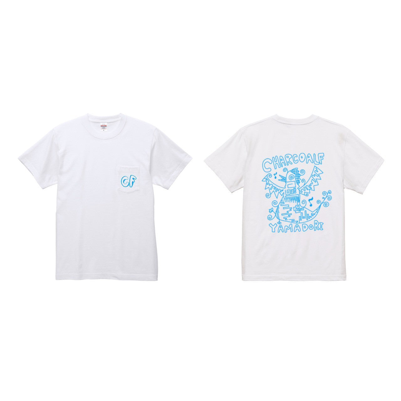 チャコールF ポケットTシャツ