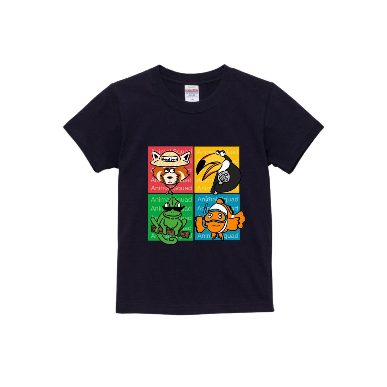 Animal Squad イラストkidsTシャツ