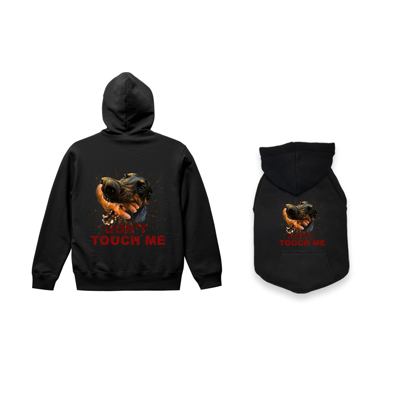 人間用＋犬用パーカーセット（犬用サイズ：S〜2XL）