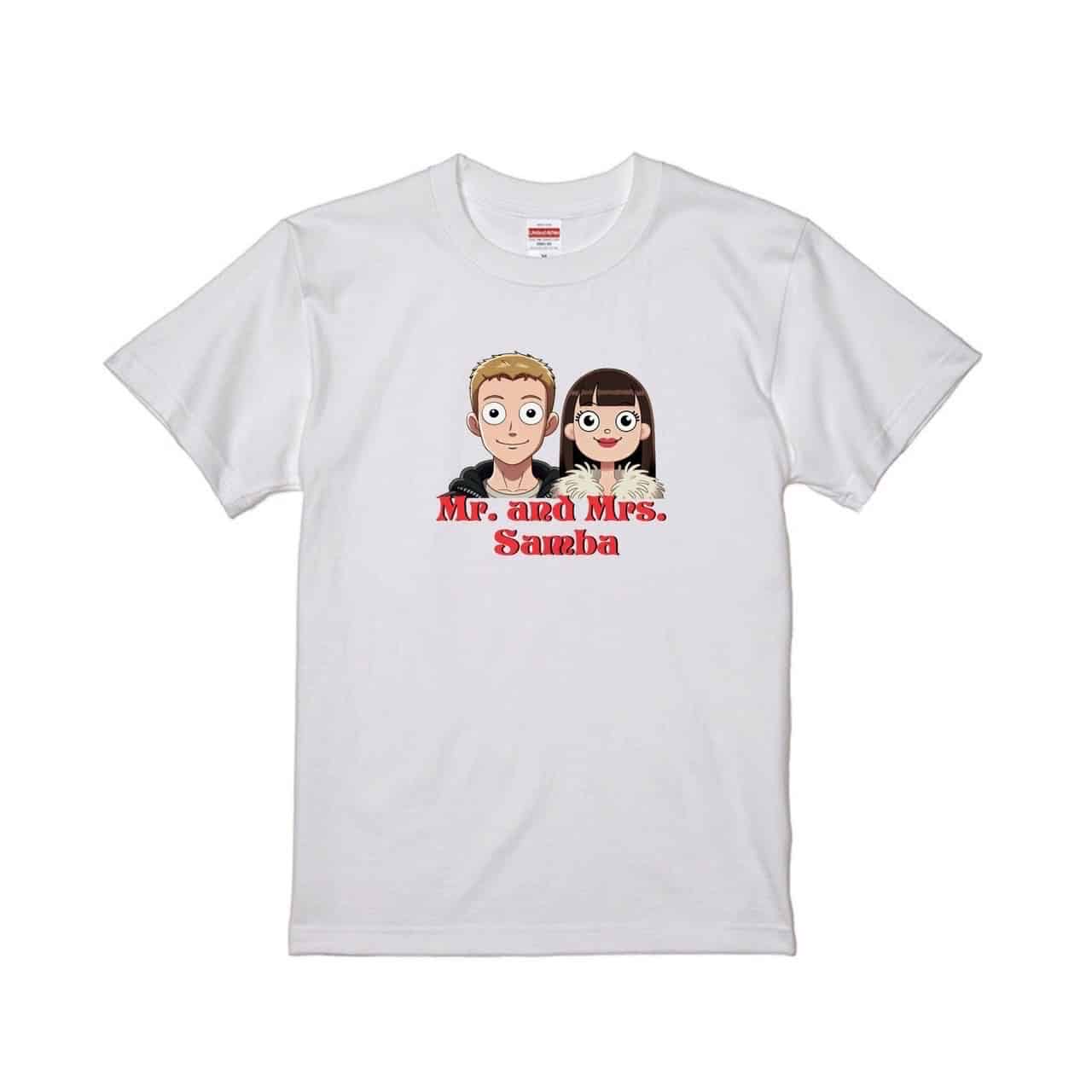 【クッキー 】Mrs. Tシャツセット（ホワイトＬ・ブラックＭ） Mr. and Mrs. Samba Tシャツ – GoodsFy