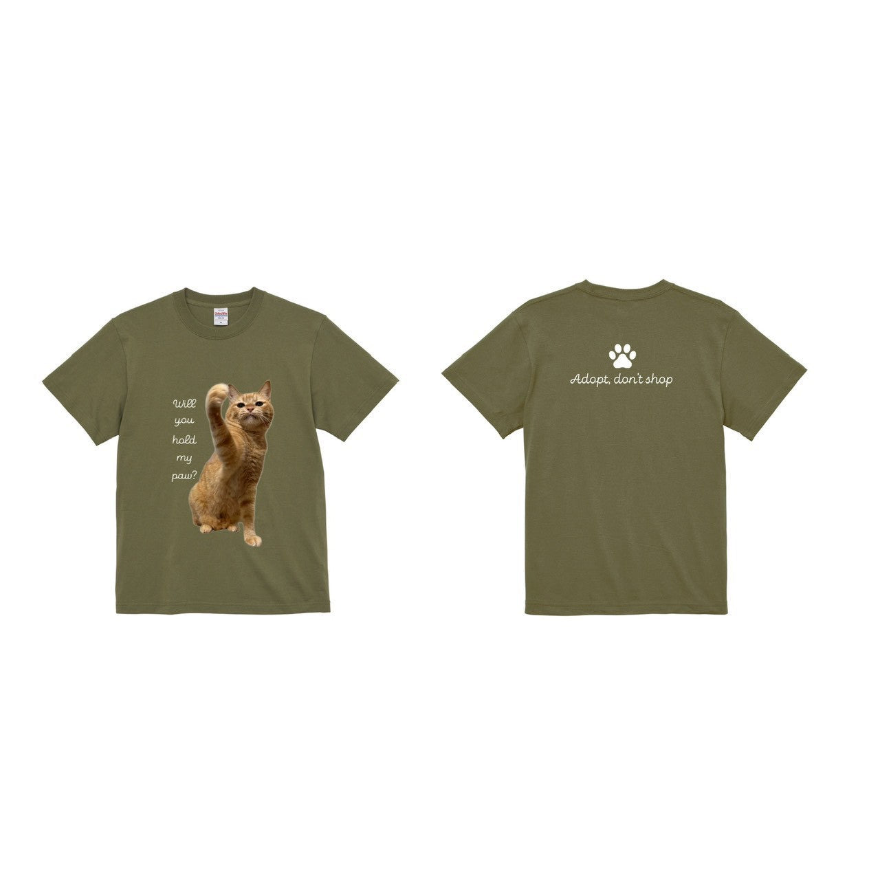 Will you hold my paw? Tシャツ