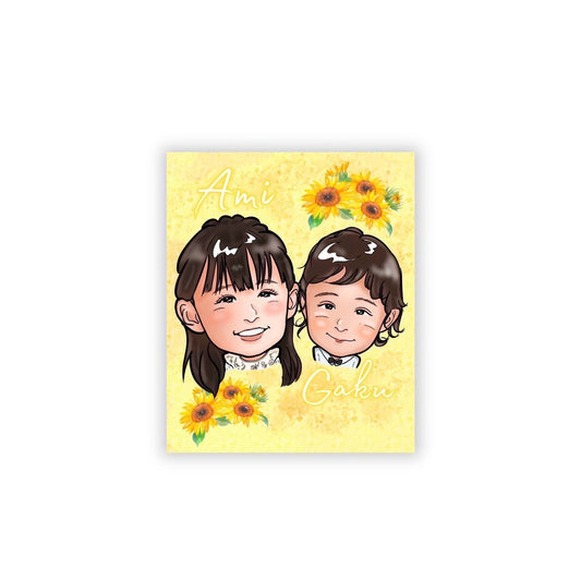 Ami & Gaku ステッカーA